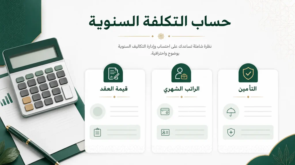 حساب التكلفة السنوية